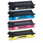 FG Encre Cartouche de Toner Compatible pour Brother TN-135 BK/C/M/Y Lot de 4