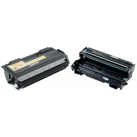 BROTHER TN-6600 & DR-6000 Lot de 2 Cartouches Lasers (Toner + Tambour) Compatibles