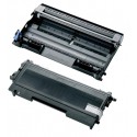 FG Encre Cartouche de Toner Compatible pour Brother TN-2000 & DR-2000 Lot Toner + Tambour