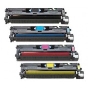 HP C9700A + C9701A + C9702A + C9703A Lot de 4 Cartouches Toners Lasers Compatibles