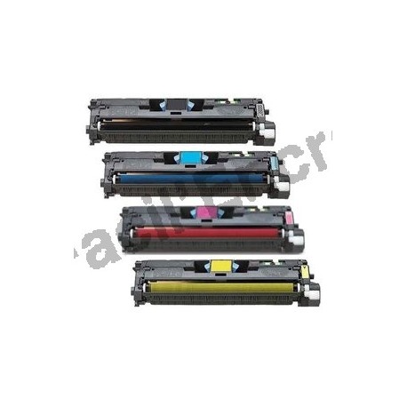 HP C9700A + C9701A + C9702A + C9703A Lot de 4 Cartouches Toners Lasers Compatibles