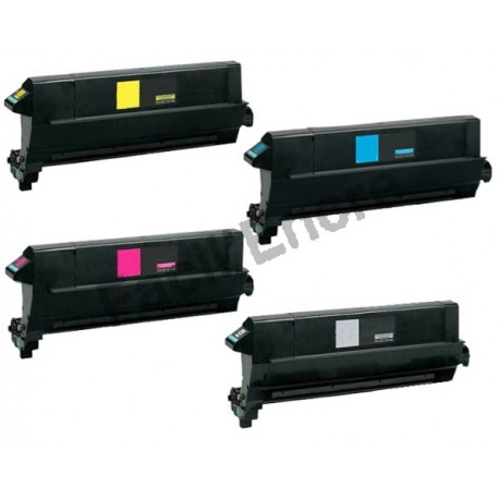 LEXMARK C920 BK/C/M/Y Lot de 4 Cartouches Toners Lasers Compatibles