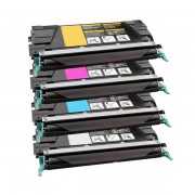 FG Encre Cartouche de Toner Compatible pour Lexmark C734 Lot de 4