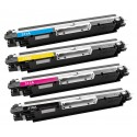 FG Encre Cartouche de Toner Compatible pour Canon CRG729BK + CRG729C + CRG729M + CRG729Y Lot de 4