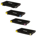 FG Encre Cartouche de Toner Compatible pour Samsung CLP-500 BK/C/M/Y Lot de 4