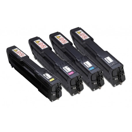 Pack RICOH SPC220 BK/C/M/Y Lot de 4 Cartouches Toners Lasers Compatibles