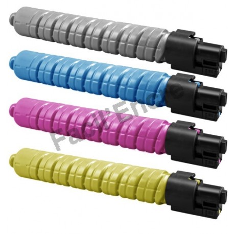 RICOH AFICIO MP C2030 / MP C2050 BK/C/M/Y Lot de 4 Cartouches Toners Lasers Compatibles