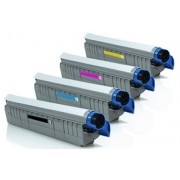 OKI C810 Lot de 4 Cartouches Toners Lasers Compatibles