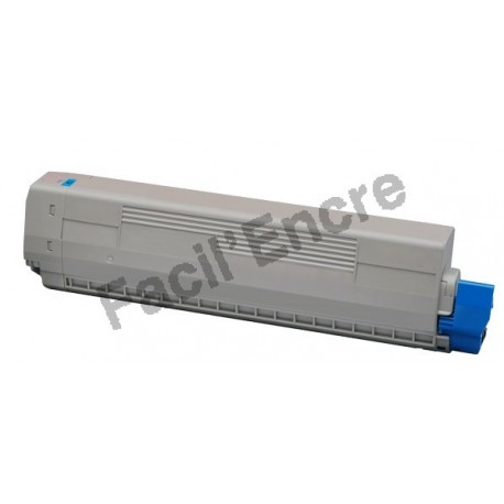 OKI C822 Cartouche Toner Laser Cyan Compatible