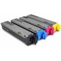 FG Encre Cartouche de Toner Compatible pour Kyocera TK-510 Lot de 4