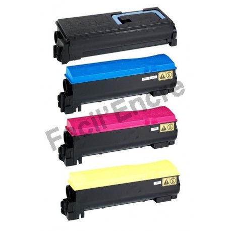 KYOCERA TK-540 Lot de 4 Cartouches Toners Lasers Compatibles