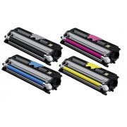 FG Encre Cartouche de Toner Compatible pour Konica Minolta MAGICOLOR 1600W Lot de 4