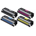 FG Encre Cartouche de Toner Compatible pour Konica Minolta MAGICOLOR 1600W Lot de 4