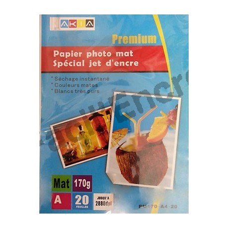 Papier Photo Mat A4/20 Feuilles