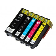 EPSON T3351+T3361+T3362+T3363+T3364 Lot de 5 Cartouches Haute Capacité Compatibles