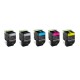 LEXMARK CX310 / CX410 / CX510 BK/C/M/Y Lot de 5 Cartouches Toners Lasers Hautes Capacités Compatibles
