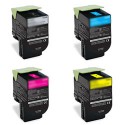 FG Encre Cartouche de Toner Compatible pour Lexmark CX310 / CX410 / CX510 BK/C/M/Y Lot de 4 Hautes Capacités