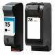 HP Pack N°15 + N°78 Cartouches Compatibles