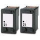 HP Pack 2 x N°21 Cartouches Compatibles