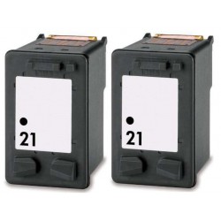 HP Pack 2 x N°21 Cartouches Compatibles