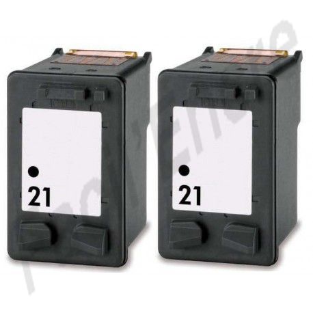 HP Pack 2 x N°21 Cartouches Compatibles