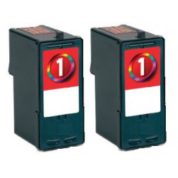 FGE Pack de 2 Cartouches d'encre compatibles pour LEXMARK 1