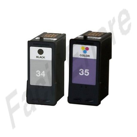 LEXMARK Pack N°34+ N°35 Cartouches Compatibles