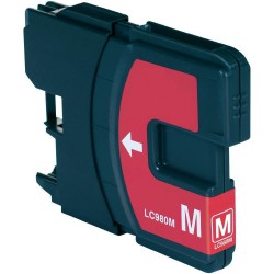 FGE Cartouche d'encre compatible pour BROTHER LC1100M / LC980M Magenta