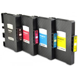 FGE Pack de 4 Cartouches d'encre compatibles pour RICOH Pack GC-31