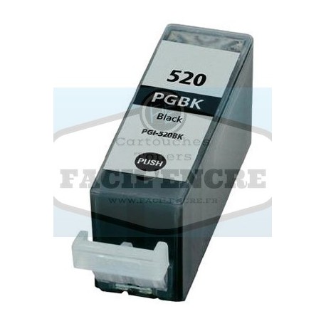 Grossist’Encre Cartouche Compatible CANON PGI-520BK Noir