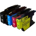 Grossist’Encre Pack de 4 Cartouches compatibles BROTHER LC1220 / LC1240 / LC1280