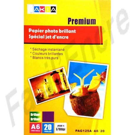 Papier Photo Brillant A6