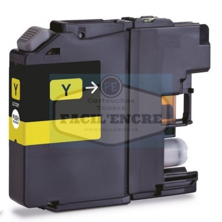 Grossist’Encre Cartouche Jaune compatible BROTHER LC125XL