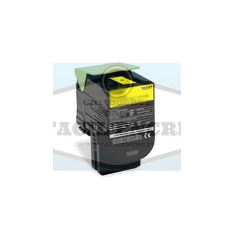 Grossist’Encre Toner Jaune Haute Capacité Compatible pour LEXMARK CS310 CS410 CS510 / 702HY