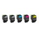 Grossist’Encre Lot de 5 Cartouches Toners Hautes Capacités Compatibles pour LEXMARK CX310 / CX410 / CX510 BK/C/M/Y