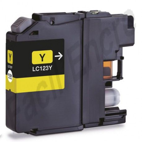 BROTHER LC-123 Cartouche Jaune compatible