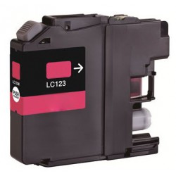 FGE Cartouche d'encre compatible pour BROTHER LC123 Magenta