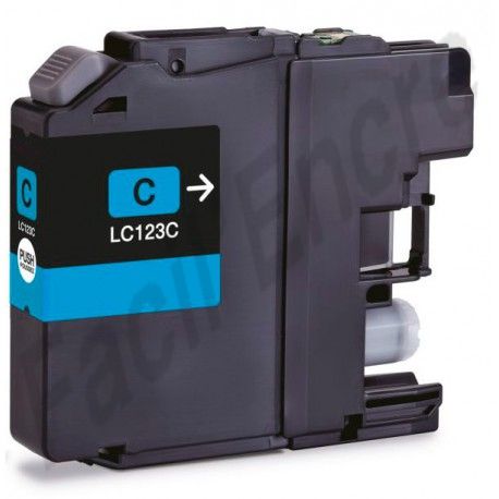 BROTHER LC-123 Cartouche Cyan compatible