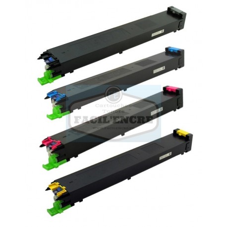 Grossist’Encre Pack de 4 Toners Compatible pour Sharp MX-18GT