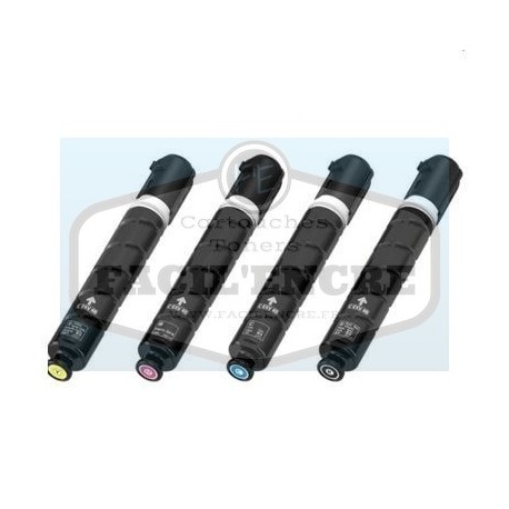 Grossist’Encre Pack de 4 Toners Compatible pour Canon C-EXV49