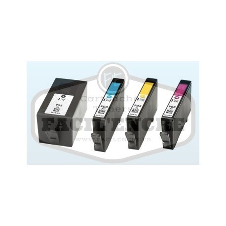 FG ENCRE Pack de 4 Cartouches compatibles pour HP n°903XL