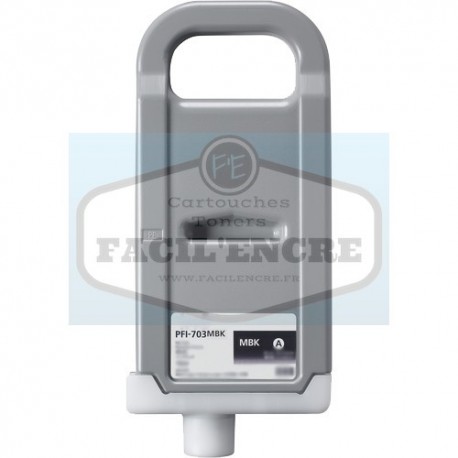 FG Encre Cartouche Remanufacturé pour Canon PFI-703MBK Noir Mat