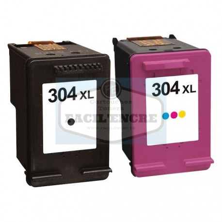 Pack compatible Haute Capacité HP n°304XL 