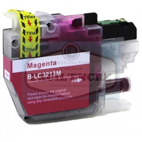 FG Encre cartouche Magenta Compatible pour Brother LC3211 / LC3213 Haute Capacité