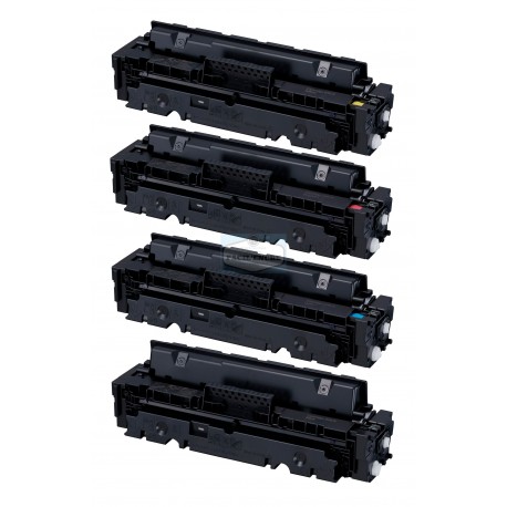 FG Encre Pack de 4 Toners Compatibles pour CANON CRG-045H
