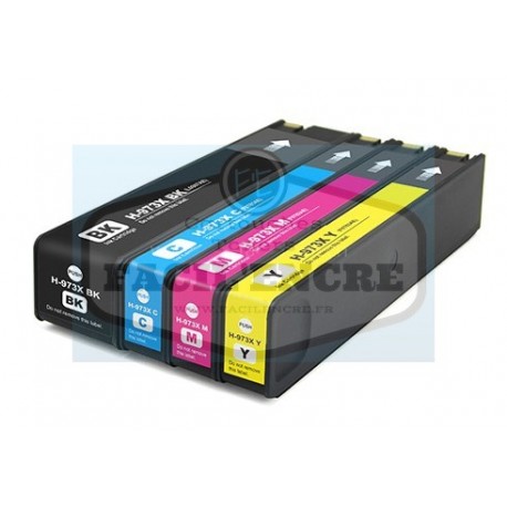 FG Encre Pack de 4 cartouches Compatible pour HP 913X