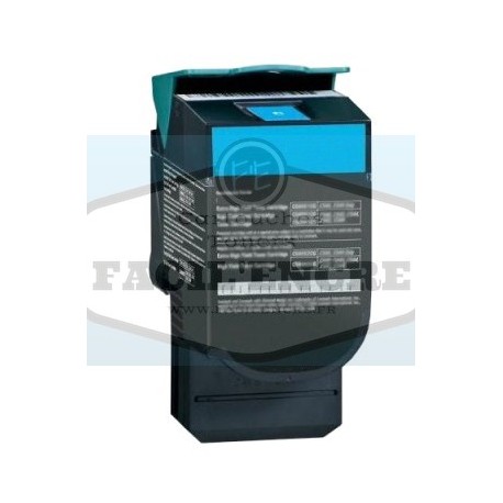 FG Encre Toner Cyan Remanufacturé pour Lexmark XC2130 / XC2132 / C2132 - 24B6008 3000 Pages