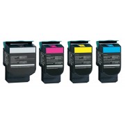 FG Encre Pack de 4 Toners Remanufacturés pour Lexmark XC2130 / XC2132 / C2132