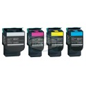 FG Encre Pack de 4 Toners Compatible pour Lexmark XC2130 / XC2132 / C2132