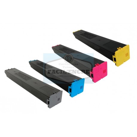 FG Encre Pack de 4 Toners Compatibles pour Sharp MX-60